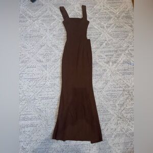 Brown maxi dress